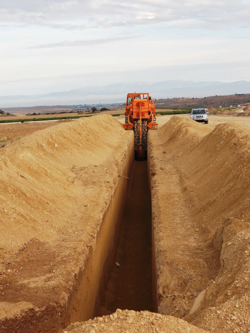 Works at section 6 of the irrigation system Segarra-Garrigues